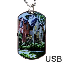 Hot Day In Dallas 7 Dog Tag Usb Flash (one Side) by bestdesignintheworld