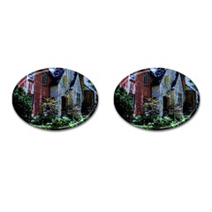 Hot Day In Dallas 7 Cufflinks (oval) by bestdesignintheworld