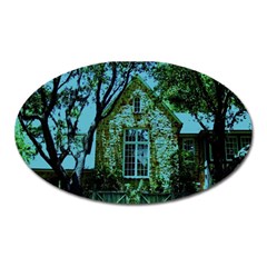 Hot Day In Dallas 8 Oval Magnet by bestdesignintheworld