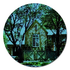 Hot Day In Dallas 8 Magnet 5  (round) by bestdesignintheworld