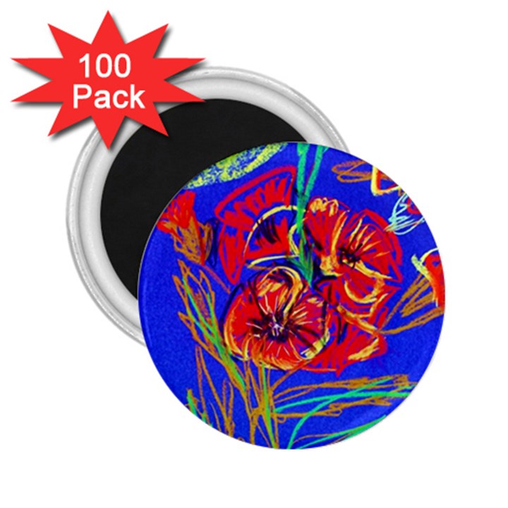 Poppies 2.25  Magnets (100 pack) 