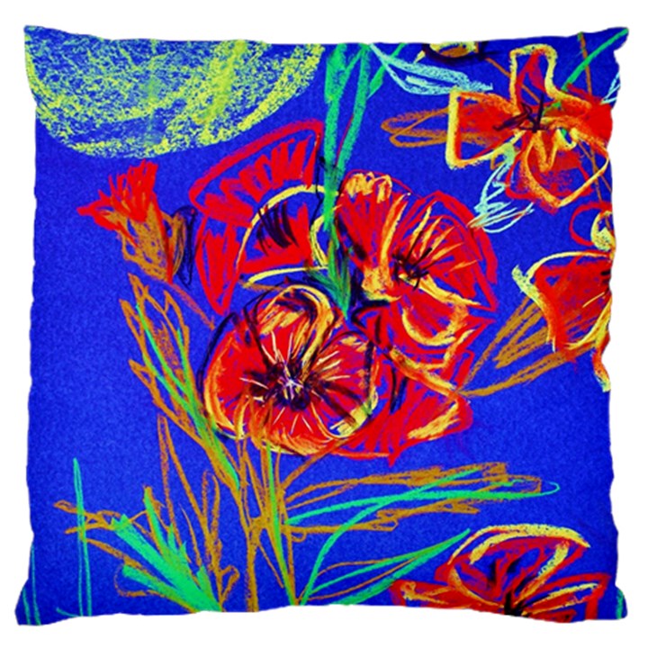 Poppies Standard Flano Cushion Case (Two Sides)