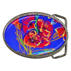 Poppies Belt Buckles by bestdesignintheworld