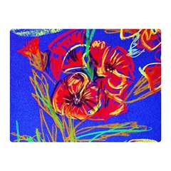 Poppies Double Sided Flano Blanket (mini)  by bestdesignintheworld