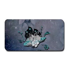 Sport, Surfboard With Flowers And Fish Medium Bar Mats by FantasyWorld7