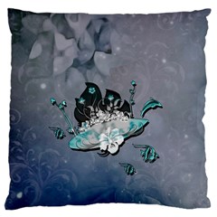 Sport, Surfboard With Flowers And Fish Standard Flano Cushion Case (one Side) by FantasyWorld7