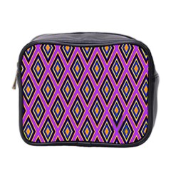 Colorful Diamonds Variation 4 Mini Toiletries Bag (two Sides) by bloomingvinedesign