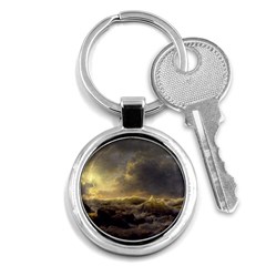 Andreas Achenbach Sea Ocean Water Key Chain (round) by Sudhe