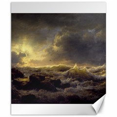 Andreas Achenbach Sea Ocean Water Canvas 8  X 10  by Sudhe