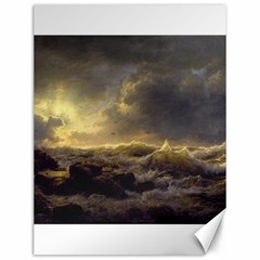 Andreas Achenbach Sea Ocean Water Canvas 12  X 16  by Sudhe