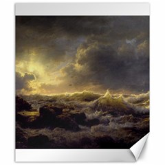 Andreas Achenbach Sea Ocean Water Canvas 20  X 24  by Sudhe