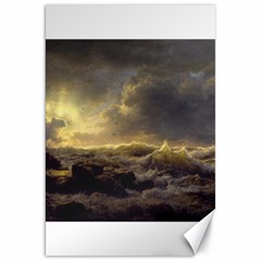 Andreas Achenbach Sea Ocean Water Canvas 20  X 30  by Sudhe