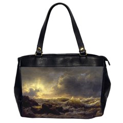 Andreas Achenbach Sea Ocean Water Oversize Office Handbag (2 Sides) by Sudhe