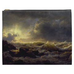 Andreas Achenbach Sea Ocean Water Cosmetic Bag (xxxl) by Sudhe