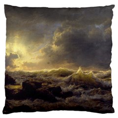 Andreas Achenbach Sea Ocean Water Standard Flano Cushion Case (one Side) by Sudhe