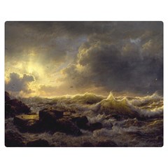 Andreas Achenbach Sea Ocean Water Double Sided Flano Blanket (medium)  by Sudhe