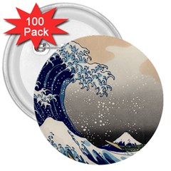 Image Woodblock Printing Woodcut 3  Buttons (100 Pack)  by Sudhe