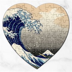 Image Woodblock Printing Woodcut Jigsaw Puzzle (heart) by Sudhe