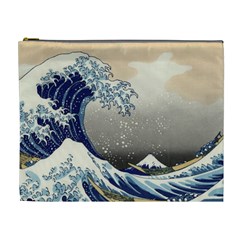 Image Woodblock Printing Woodcut Cosmetic Bag (xl) by Sudhe