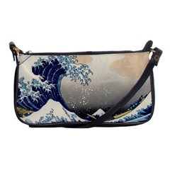 Image Woodblock Printing Woodcut Shoulder Clutch Bag by Sudhe