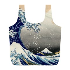 Image Woodblock Printing Woodcut Full Print Recycle Bag (l) by Sudhe