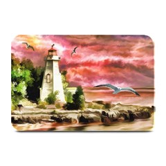 Lighthouse Ocean Sunset Seagulls Plate Mats by Sudhe