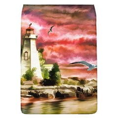 Lighthouse Ocean Sunset Seagulls Removable Flap Cover (l) by Sudhe