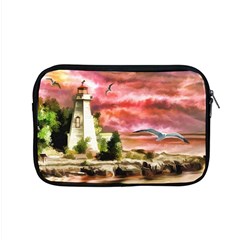 Lighthouse Ocean Sunset Seagulls Apple Macbook Pro 15  Zipper Case by Sudhe