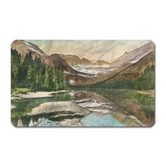 Glacier National Park Scenic View Magnet (rectangular) by Sudhe