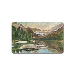 Glacier National Park Scenic View Magnet (name Card) by Sudhe