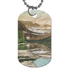 Glacier National Park Scenic View Dog Tag (one Side) by Sudhe