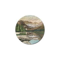 Glacier National Park Scenic View Golf Ball Marker by Sudhe