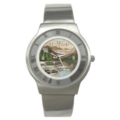 Glacier National Park Scenic View Stainless Steel Watch by Sudhe