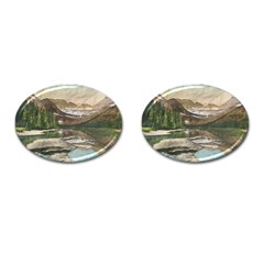 Glacier National Park Scenic View Cufflinks (oval) by Sudhe