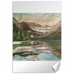 Glacier National Park Scenic View Canvas 12  X 18  by Sudhe