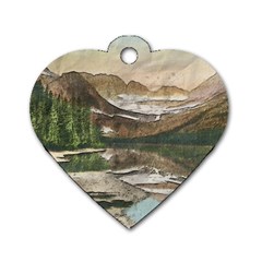 Glacier National Park Scenic View Dog Tag Heart (one Side) by Sudhe