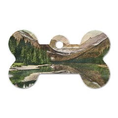 Glacier National Park Scenic View Dog Tag Bone (two Sides) by Sudhe