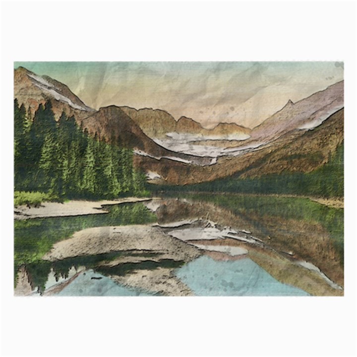 Glacier National Park Scenic View Large Glasses Cloth