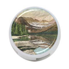 Glacier National Park Scenic View 4-port Usb Hub (two Sides) by Sudhe