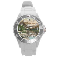 Glacier National Park Scenic View Round Plastic Sport Watch (l) by Sudhe