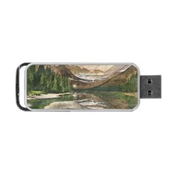 Glacier National Park Scenic View Portable Usb Flash (one Side) by Sudhe