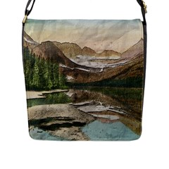 Glacier National Park Scenic View Flap Closure Messenger Bag (l) by Sudhe