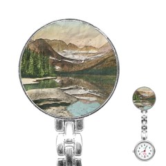 Glacier National Park Scenic View Stainless Steel Nurses Watch by Sudhe