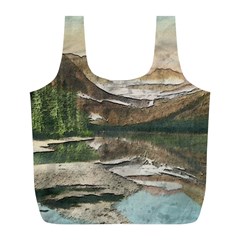 Glacier National Park Scenic View Full Print Recycle Bag (l) by Sudhe