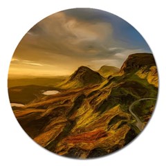 Painting Oil Painting Photo Painting Magnet 5  (round) by Sudhe