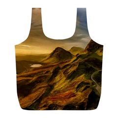 Painting Oil Painting Photo Painting Full Print Recycle Bag (l) by Sudhe