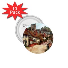 East Budleigh Devon Uk Vintage Old 1.75  Buttons (10 pack)