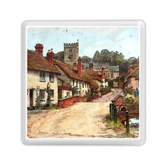 East Budleigh Devon Uk Vintage Old Memory Card Reader (Square)