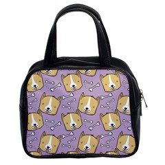 Corgi Pattern Classic Handbag (two Sides) by Sudhe