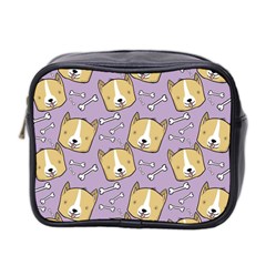 Corgi Pattern Mini Toiletries Bag (two Sides) by Sudhe